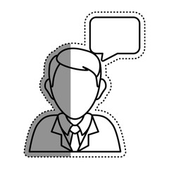 Chat bubble speakbox icon vector illustration graphic design