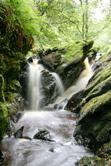 Obraz premium Waterfall Ness Woods River