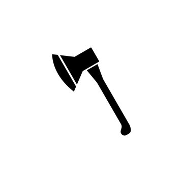 Axe solid icon, build & repair elements, construction tool, a filled pattern on a white background, eps 10.