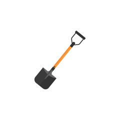 Shovel flat icon, build & repair elements, construction tool, a colorful solid pattern on a white background, eps 10.