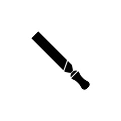 File and rasp solid icon, build & repair elements, construction tool, a filled pattern on a white background, eps 10. - obrazy, fototapety, plakaty