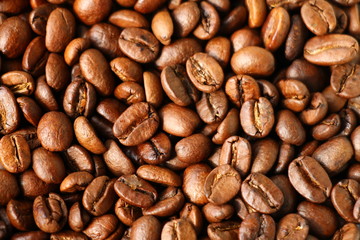 Coffee beans background