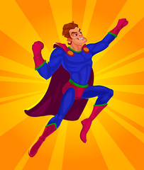 Fototapeta na wymiar illustration of a superhero