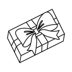 Gift box isolated icon vector illustration graphic design