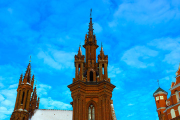 Beautiful Gothic Style St. Anne Church in VIlnius