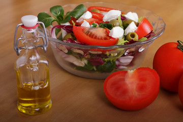 Fresh salad boll.