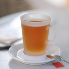 tea cup with spoon