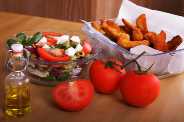 Fresh salad boll.