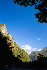 Mountains landscape, Samaria Gorge in Crete Greece