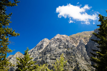 Mountains landscape, Samaria Gorge in Crete Greece
