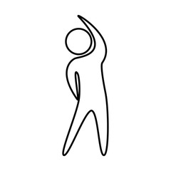 fitness sport athlete silhouette vector illustration design