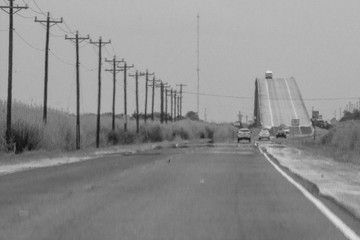 On the road in Texas