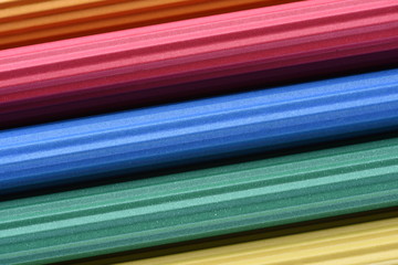 Corrugated colorful paper roll