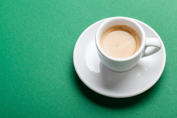 Coffee on green