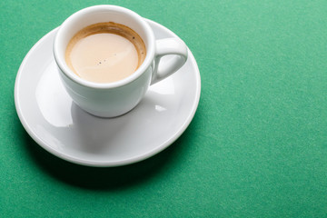 Coffee on green