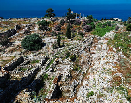 Panorama view of Ancient Byblos ruin, Jubayl, Lebanon