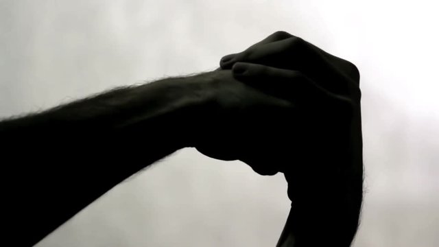 Fist punch in the palm
