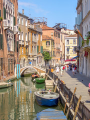 Fototapeta na wymiar Venedig Brücke Lagune