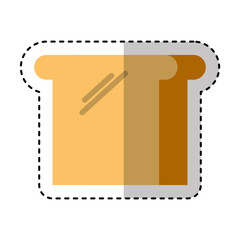 delicious bread isolated icon vector illustration design