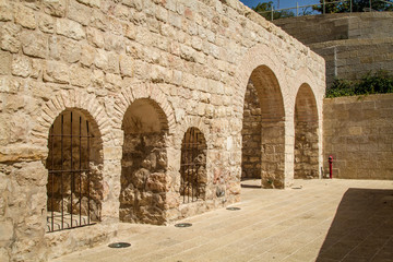 Fototapeta na wymiar Historic building, Jerusalem walls national park