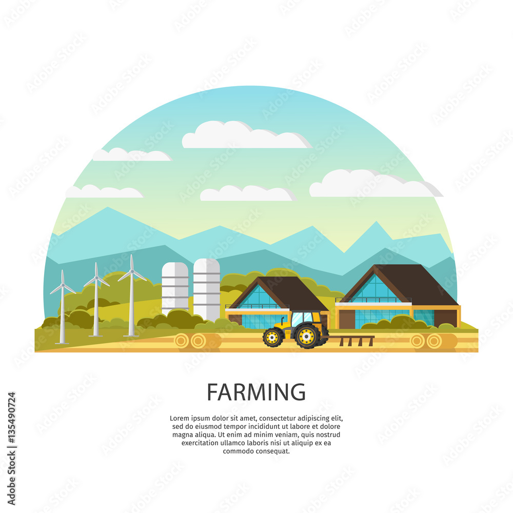 Poster Modern Farming Template