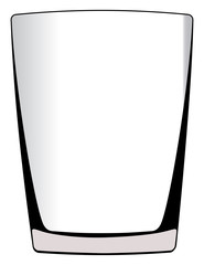 Vector glass isolated