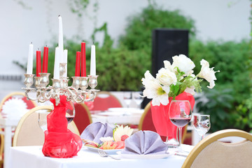 Interior of a modern restaurant