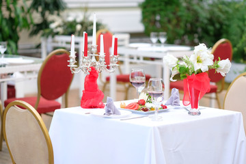 Interior of a modern restaurant