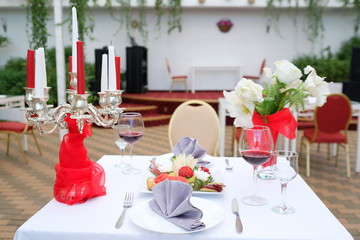 Interior of a modern restaurant