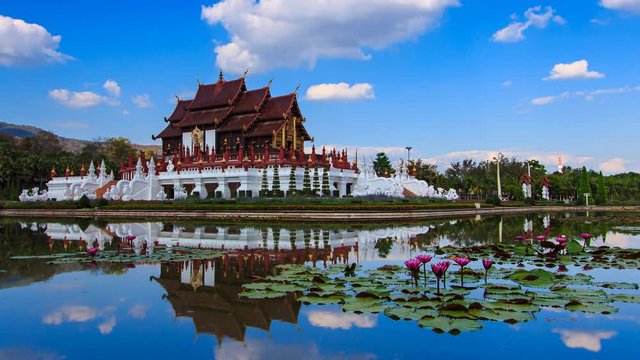 Ho Kham Luang Temple Of Chiangmai, Thailand