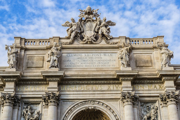 Obraz premium Trevi Fountain (architect Nicola Salvi, 1762). Rome, Italy.
