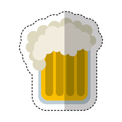 beer glass isolated icon vector illustration design