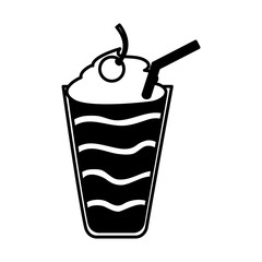 milkshake delicious isolated icon vector illustration design