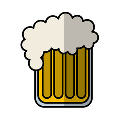 beer glass isolated icon vector illustration design