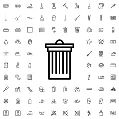 trash bin icon illustration