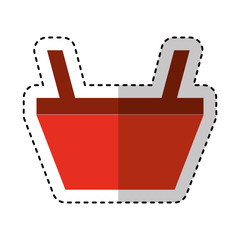 shopping basket isolated icon vector illustration design