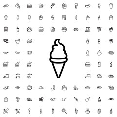 ice cream icon illustration