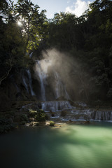 Fototapeta na wymiar Kuang Si Waterfalls - Laos