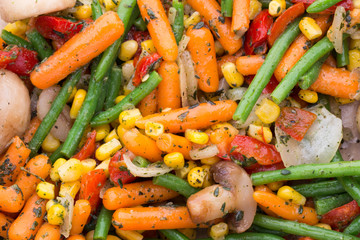 Fresh frozen vegetables eco food, natur.