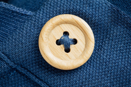 button on a polo t-shirt fabric texture