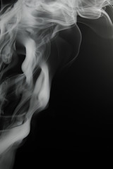 smoke background on black