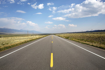 Rural highway in Colorado, USA