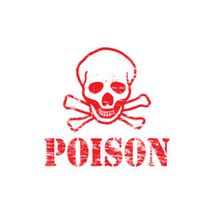 Poison Rubber Stamp