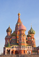 Fototapeta na wymiar St. Basil's Cathedral on Red square, Moscow