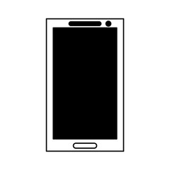 smartphone technology line icon vector illustration design