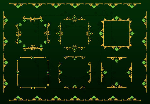 Shamrock and Embellishment Illustration Pack 2