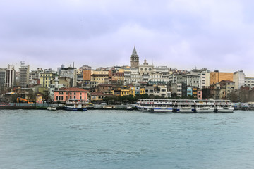 Fototapeta premium Istanbul buildings in Galata
