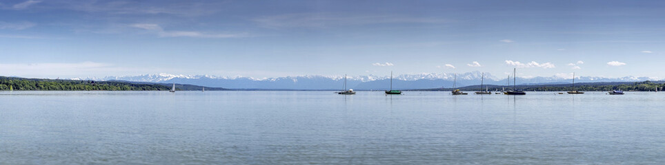 Alpenpanorama am Ammersee