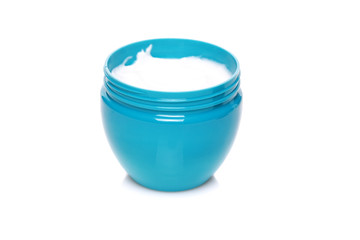 Jar cream container isolated on white background