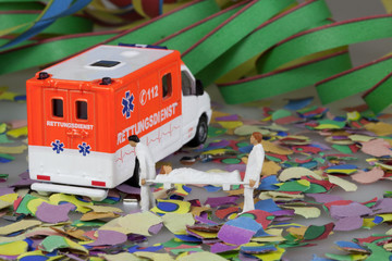 Krankenwagen Karneval